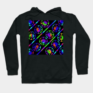 Funky Flowered Pattern Hoodie